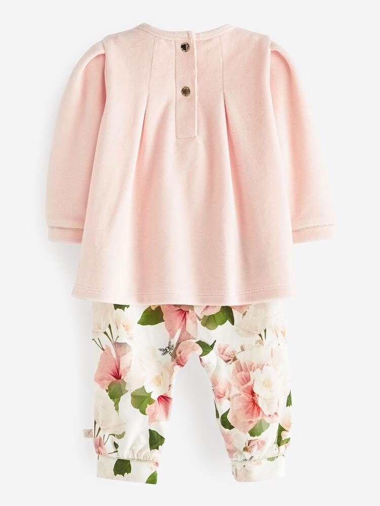 Baker by Ted Baker Overall aus Velours, Rosa - Bild 2 von 7 Baker by Ted Baker Overall aus Velours, Rosa - Bild 2 von 7