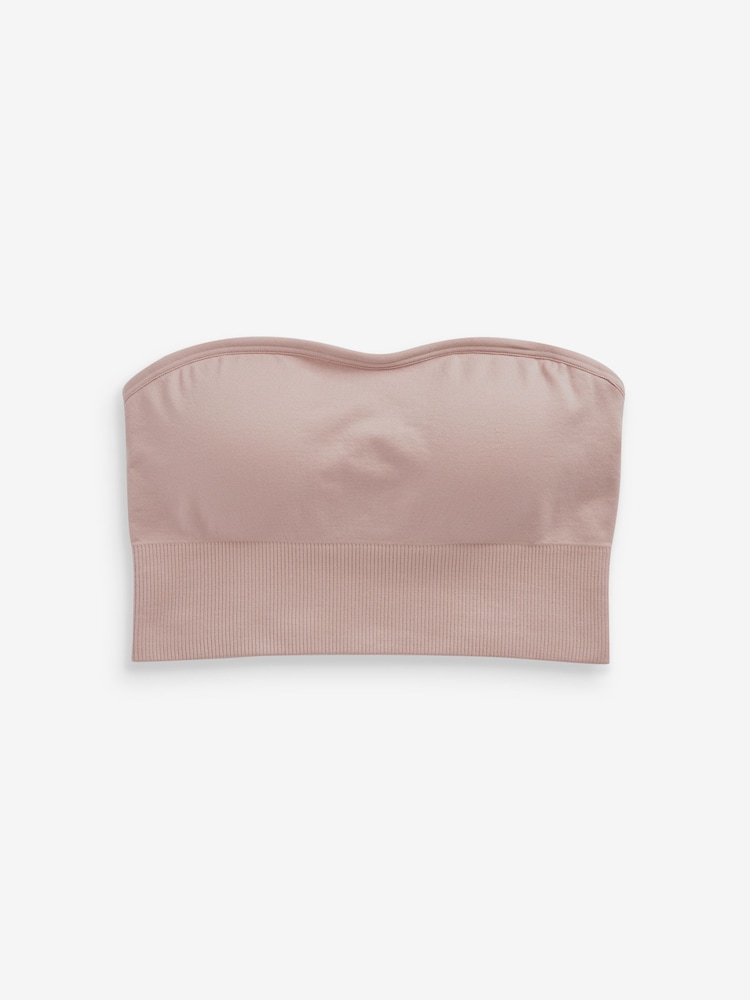 Czarny/jasnoróżowy - Seamless Bandeau Ultimate Comfort Bras 2 Pack - Image 12 of 13
