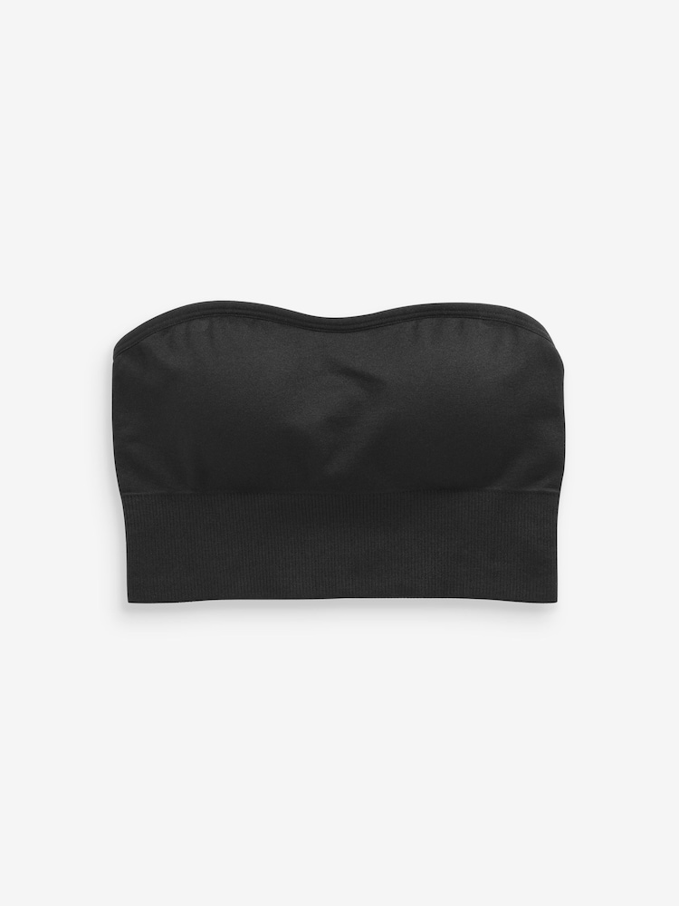 Black/Light Pink Seamless Bandeau Ultimate Comfort Bras 2 Pack - Image 13 of 13