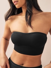 Black/Light Pink Seamless Bandeau Ultimate Comfort Bras 2 Pack - Image 3 of 13