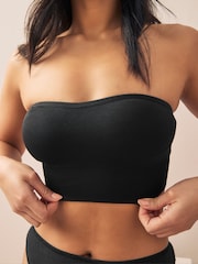 Black/Light Pink Seamless Bandeau Ultimate Comfort Bras 2 Pack - Image 4 of 13