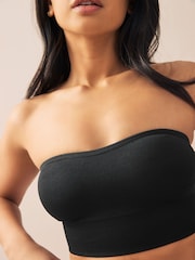 Black/Light Pink Seamless Bandeau Ultimate Comfort Bras 2 Pack - Image 6 of 13