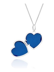 Beaverbrooks 9ct White Gold Diamond Heart Locket Necklace - Image 3 of 5