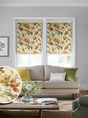 Laura Ashley Gold Gosford Made To Measure Roller Blind - Image 1 of 6