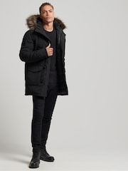 Superdry Black Vintage Everest Parka Coat - Image 2 of 6