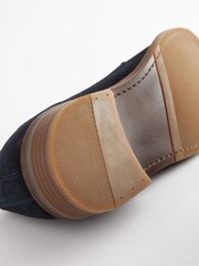Navy Blue Suede Derby Shoes - Image 6 of 6