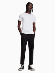 AllSaints White Tonic Crew 100% Cotton T-Shirt - Image 3 of 5