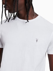 AllSaints White Tonic Crew 100% Cotton T-Shirt - Image 4 of 5