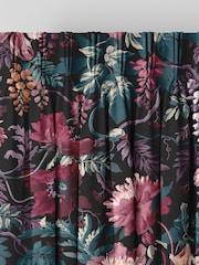 Graham & Brown Nightshade Purple Florenzia Made to Measure 100% Cotton Curtains - Image 2 of 8