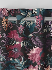 Graham & Brown Nightshade Purple Florenzia Made to Measure 100% Cotton Curtains - Image 6 of 8