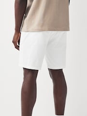 Blanco - Corte slim - Pantalones cortos chinos elásticos - Imagen 3 de 8