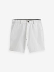Blanco - Corte slim - Pantalones cortos chinos elásticos - Imagen 4 de 8