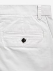 Blanco - Corte slim - Pantalones cortos chinos elásticos - Imagen 6 de 8