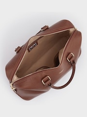 OSPREY LONDON Red The Adaline Leather Weekender - Image 4 of 6