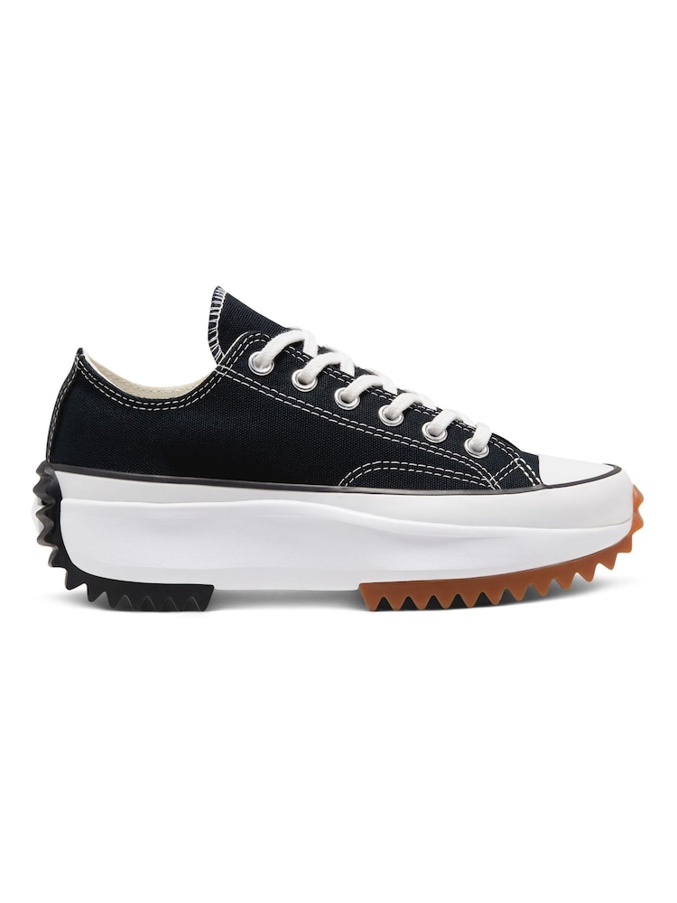 Converse Black/White Run Star Hike Low Trainers - Image 1 of 16