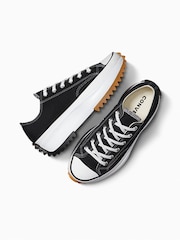 Converse Black/White Run Star Hike Low Trainers - Image 10 of 16