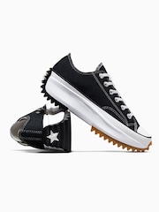 Converse Black/White Run Star Hike Low Trainers - Image 13 of 16