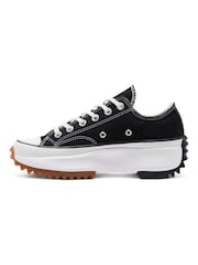 Converse Black/White Run Star Hike Low Trainers - Image 2 of 16