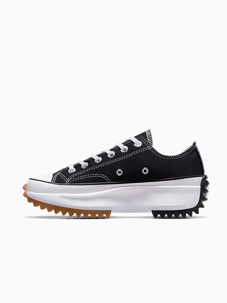 Converse Black/White Run Star Hike Low Trainers - Image 4 of 16