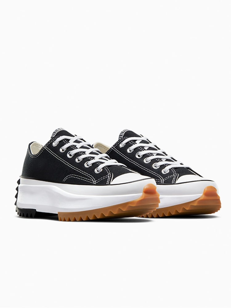 Converse Black/White Run Star Hike Low Trainers - Image 5 of 16