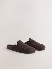 Chocolate Brown Forever Comfort® Footbed Loafer Mules - Image 3 of 7