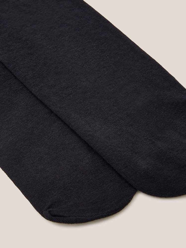 White Stuff Black Patty Plain Tights - Image 3 of 3