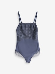 Blue Geometric Lace Body - Image 7 of 8