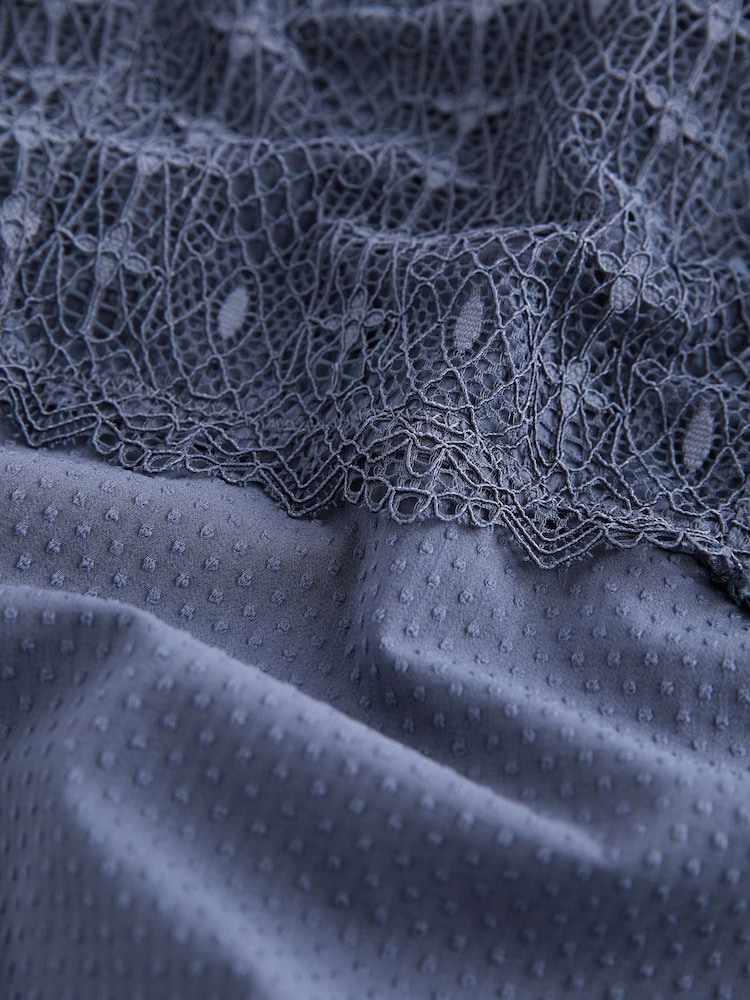 Blue Geometric Lace Body - Image 8 of 8