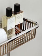 Robert Welch Silver Burford Shower Double Basket - Image 2 of 4