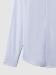 Reiss Blue Kiana Slim Fit Cotton Blend Shirt - Image 8 of 22