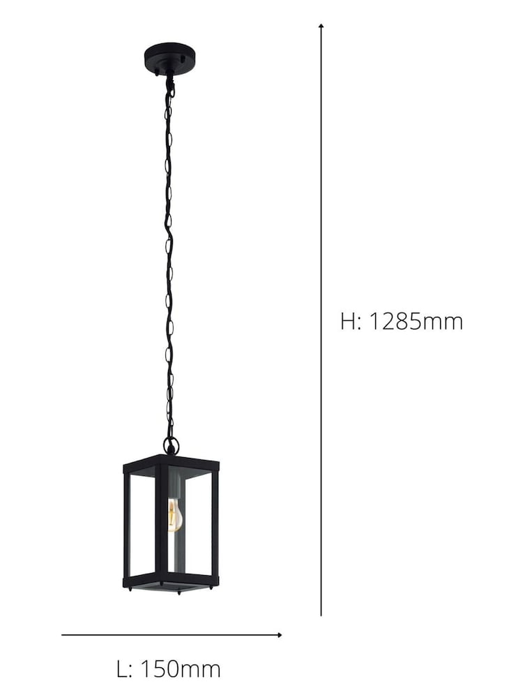 Eglo Black Alamonte Caged Outdoor Pendant Light - Image 3 of 3