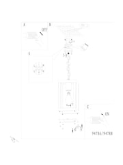 Eglo Black Alamonte Caged Outdoor Pendant Light - Image 5 of 5