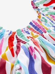 Rainbow Animal Puff Sleeve Dress (3mths-8yrs) - Image 8 of 8