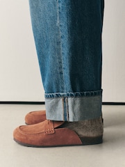 Tan Brown Forever Comfort® Footbed Loafer Mules - Image 2 of 9