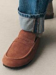 Tan Brown Forever Comfort® Footbed Loafer Mules - Image 3 of 9