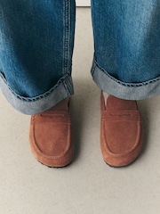 Tan Brown Forever Comfort® Footbed Loafer Mules - Image 4 of 9