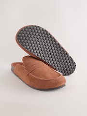 Tan Brown Forever Comfort® Footbed Loafer Mules - Image 8 of 9