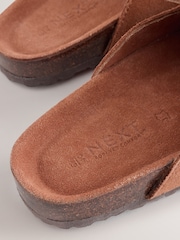 Tan Brown Forever Comfort® Footbed Loafer Mules - Image 9 of 9