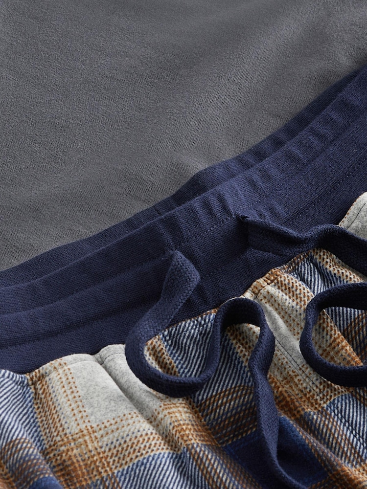 Grey Check Motionflex Cosy Cuffed Pyjamas Set - Image 9 of 9