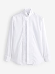Skopes White Tailored Fit Pleat Formal Dress Shirt - Image 4 of 5