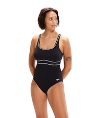 Speedo Black Centre Eclipse Swimsuit - Image 1 of 7