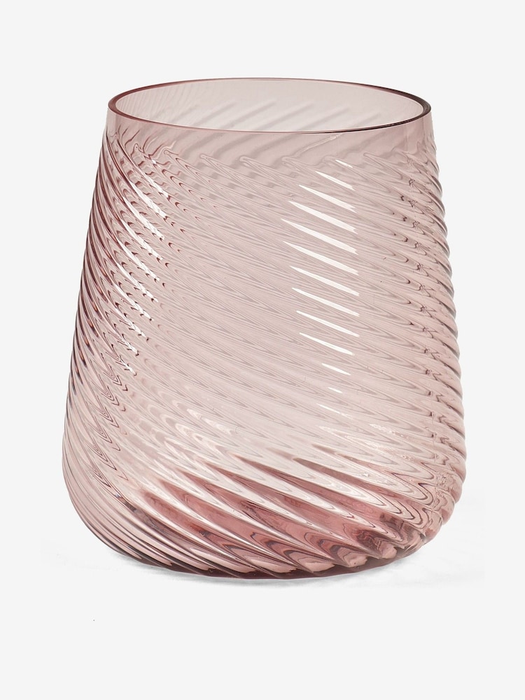 Set of 4 Pink Sienna Plastic Picnic Tumblers - Image 4 of 4