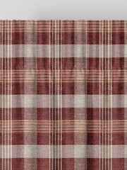 Red Cleveland Check Made To Measure Curtains - Image 5 of 8