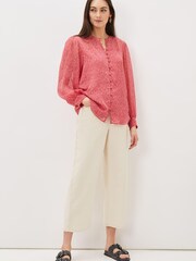 Phase Eight Black Sharpay Printed Chiffon Blouse - Image 4 of 6