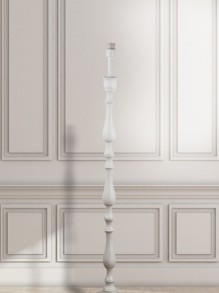 Searchlight Cream Wren Candlestick Floor Lamp Base - Image 1 of 4
