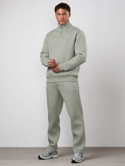 Gym King Green Fundamental Linear Quarter Zip Funnel Jumper - Image 1 of 4