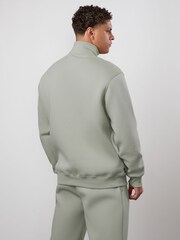 Gym King Green Fundamental Linear Quarter Zip Funnel Jumper - Image 2 of 4