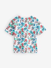 White/Aqua Blue Sonic Licensed T-Shirt 2 Pack (3-16yrs) - Image 3 of 7