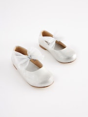 Silver Bow Mary Jane Occasion Shoes - Image 3 of 6