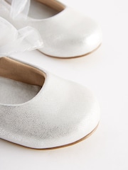 Silver Bow Mary Jane Occasion Shoes - Image 6 of 6